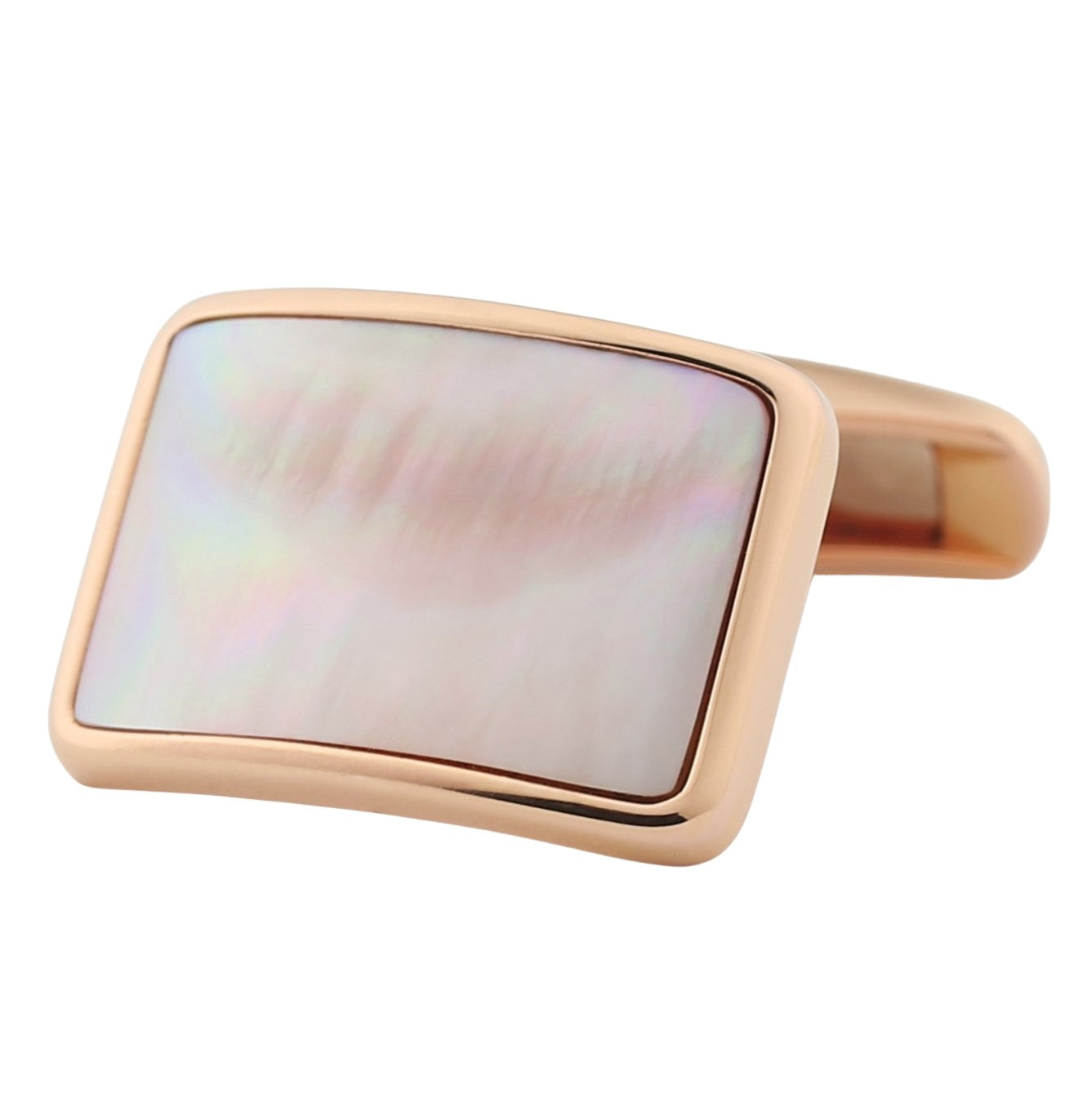 Elegant Pink Mother of Pearl Mosaic Cufflinks fashion