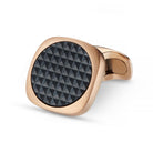 HAEMATITE PIXEL 18ct ROSE GOLD CUFFLINKS - main