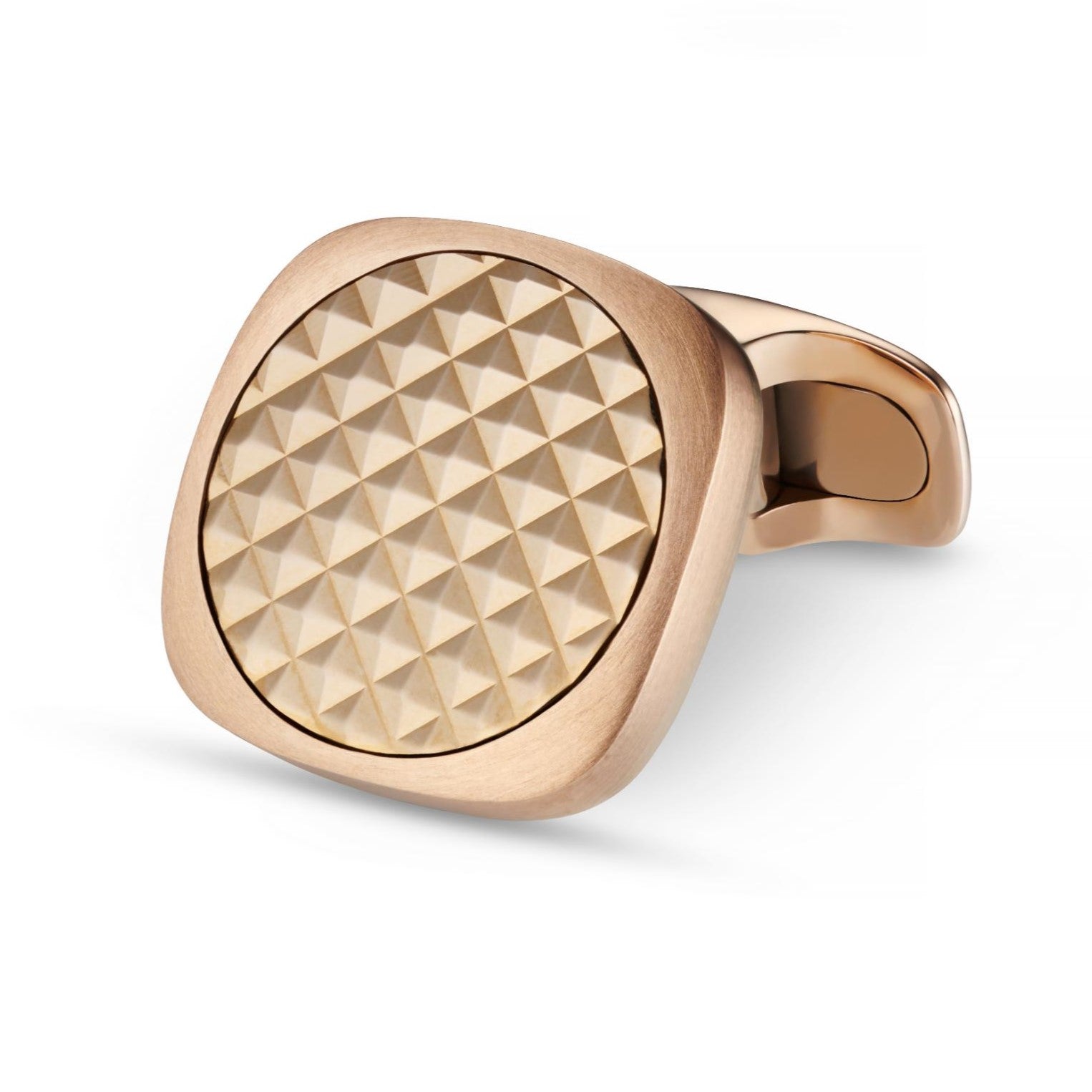 ROSE GOLD PIXEL 18ct ROSE GOLD CUFFLINKS - main