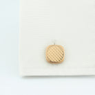 ROSE GOLD PIXEL 18ct ROSE GOLD CUFFLINKS - cuff