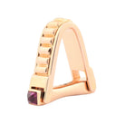 stirrup with ruby terminals 18k rose gold cufflinks - main