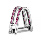 double stirrup ruby 18ct white gold cufflinks - main