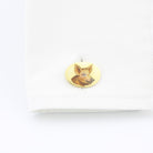 saddleback & tamworth pigs 9ct yellow gold cufflinks - cuff