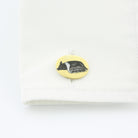 saddleback & tamworth pigs 9ct yellow gold cufflinks - cuff