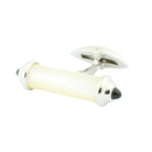 mother of pearl and onyx baton cufflinks in silver - main