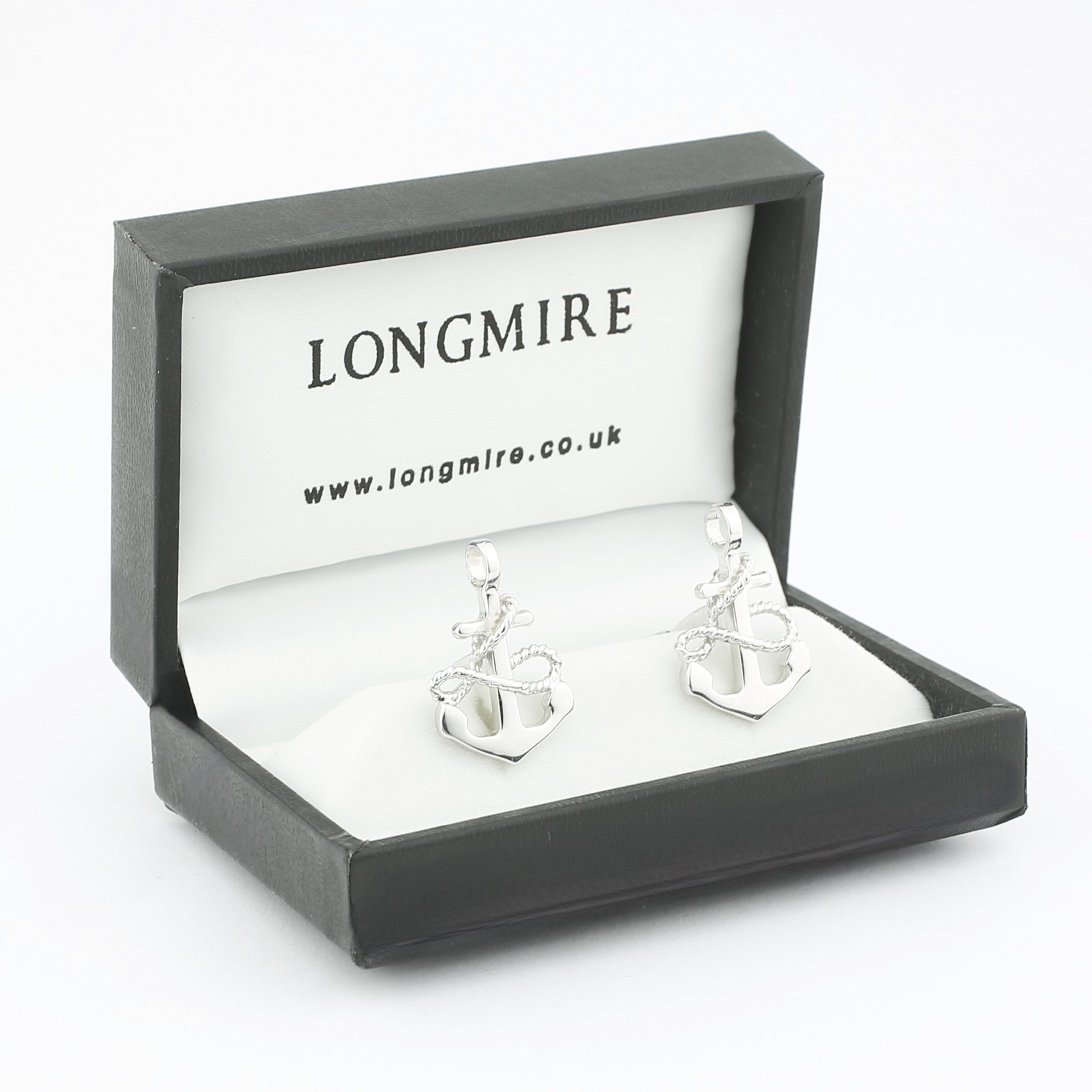 anchor & rope cufflinks - boxed