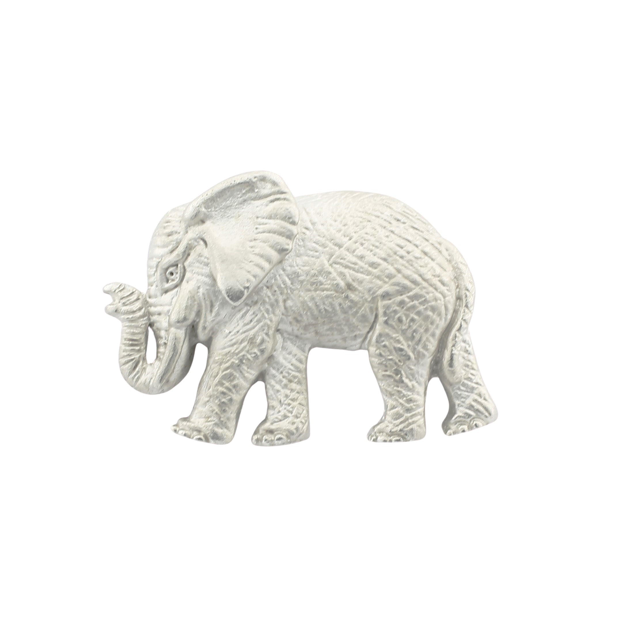 gently stampeding elephant cufflinks in matt silver - main