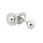 dumbbells with diamond inset collar cufflinks - detail main