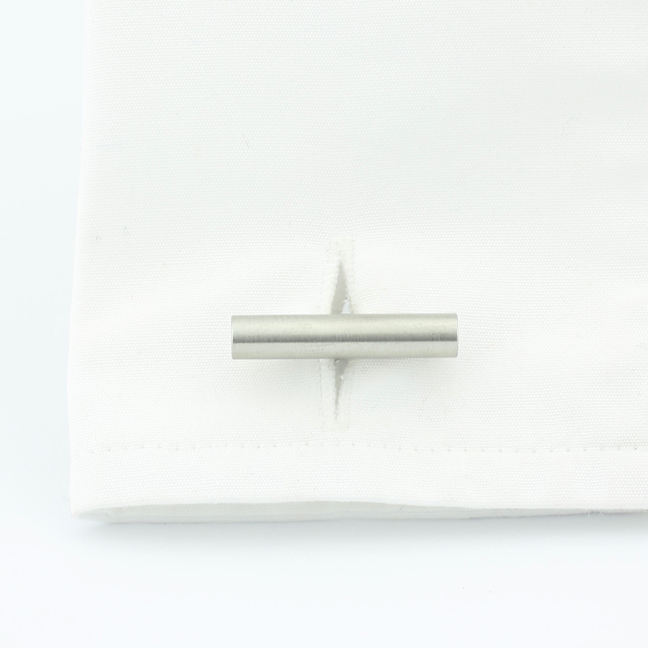 h-bar solid steel cufflinks - cuff