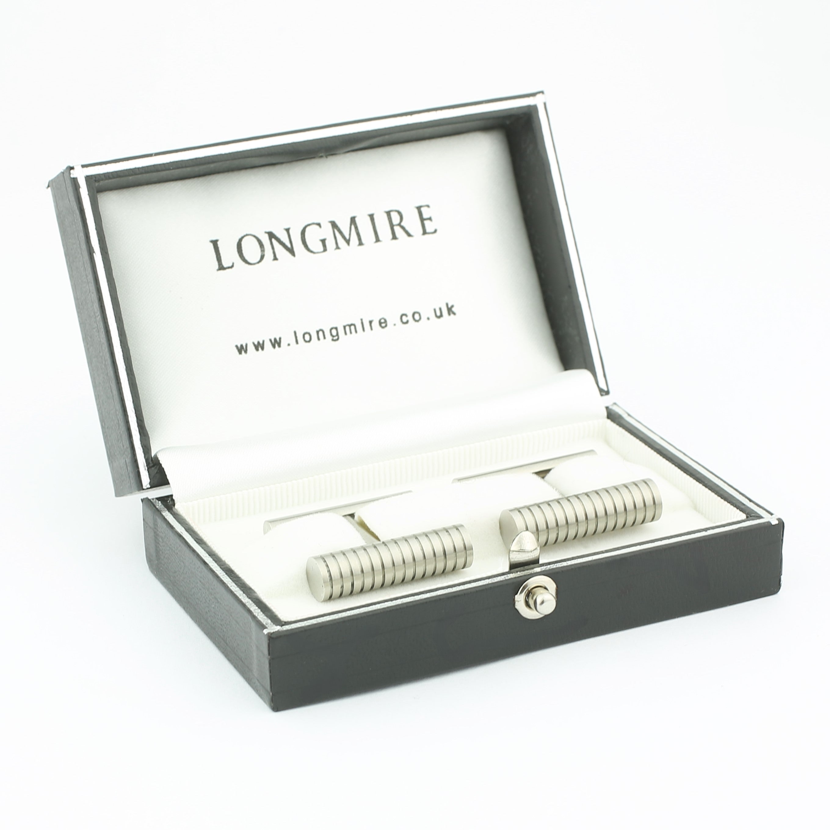 h-bar platinum/titanium cufflinks - boxed