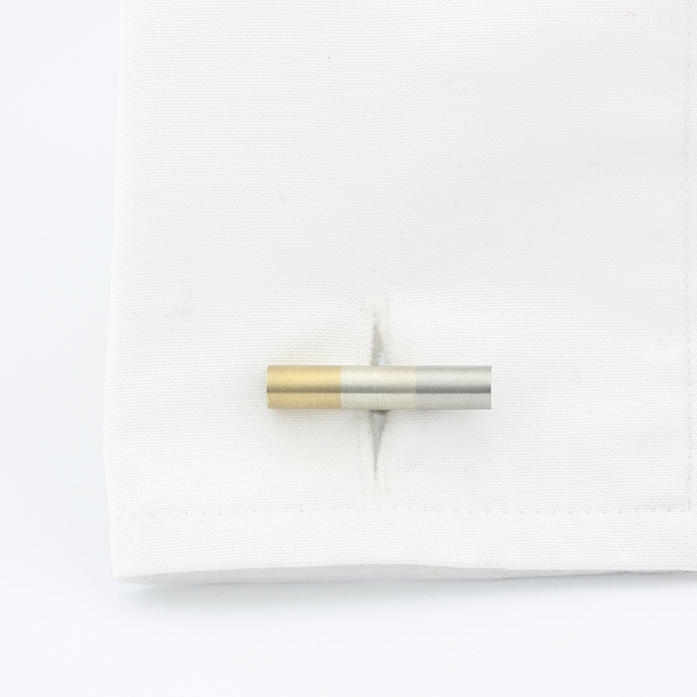 h-bar tri colour cufflinks - cuff